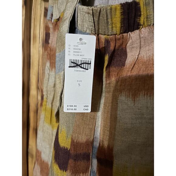 Anthropologie Ranna Gill Jumpsuit Open Back Flax & Linen Blend Size XS - Picture 8 of 8